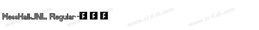 MessHallJNL Regular字体转换